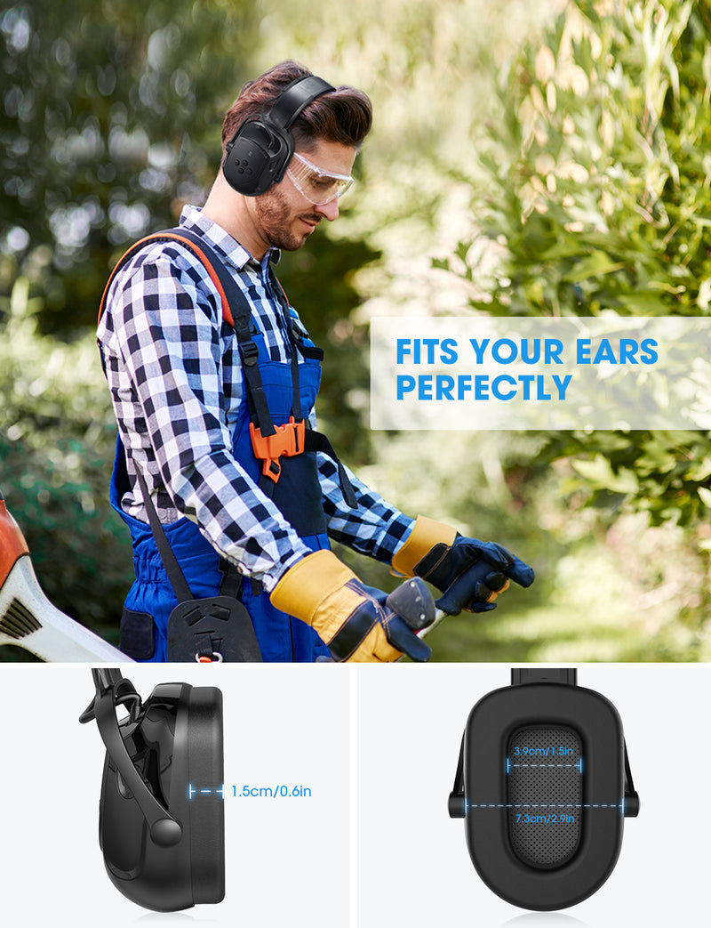 MPOW HP102A Bluetooth Noise Reduction Safety Ear Muffs, NRR 29dB