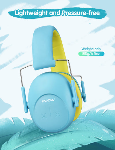 MPOW HP132A Kids Ear Protection Safety Ear Muffs, Adjustable, 26dB NRR