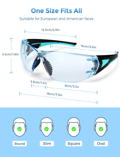 MPOW HP155A Safety Glasses, Anti Scratch and UV Protection
