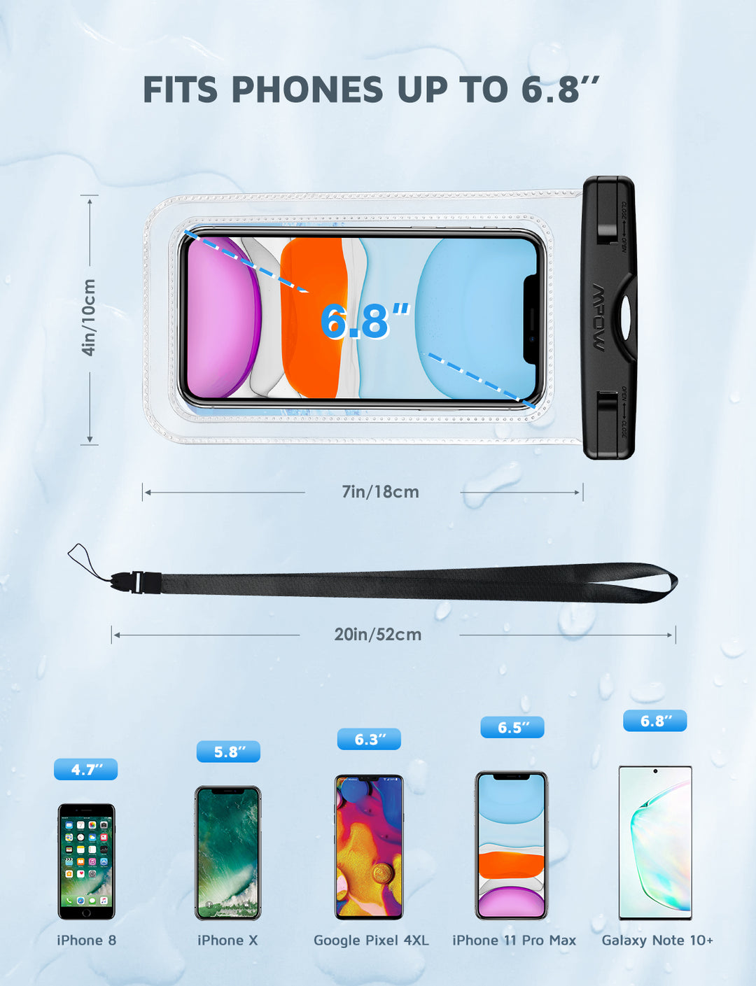 MPOW PA097A Waterproof Phone Pouch