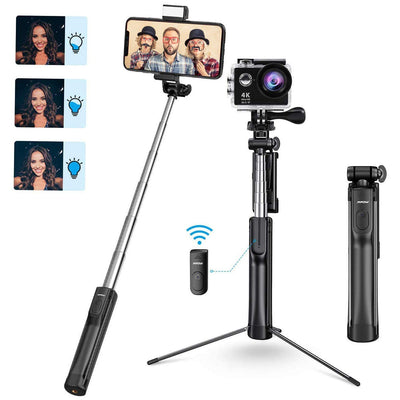 MPOW PA168A Selfie Stick with Fill Light