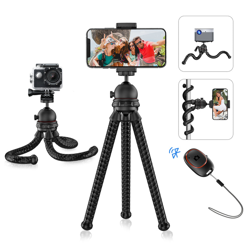 Mpow PA203A Flexible Phone Tripod with Bluetooth 5.0 Remote Shutter