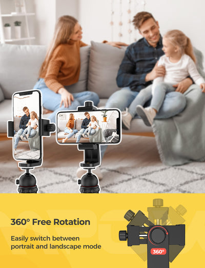 MPOW PA204A Universal Smartphone Tripod Adapter with Bluetooth Remote