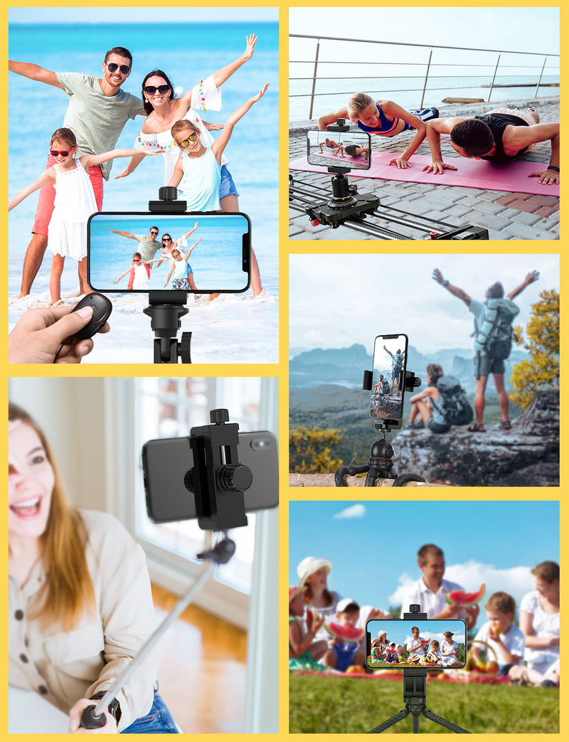 MPOW PA204A Universal Smartphone Tripod Adapter with Bluetooth Remote