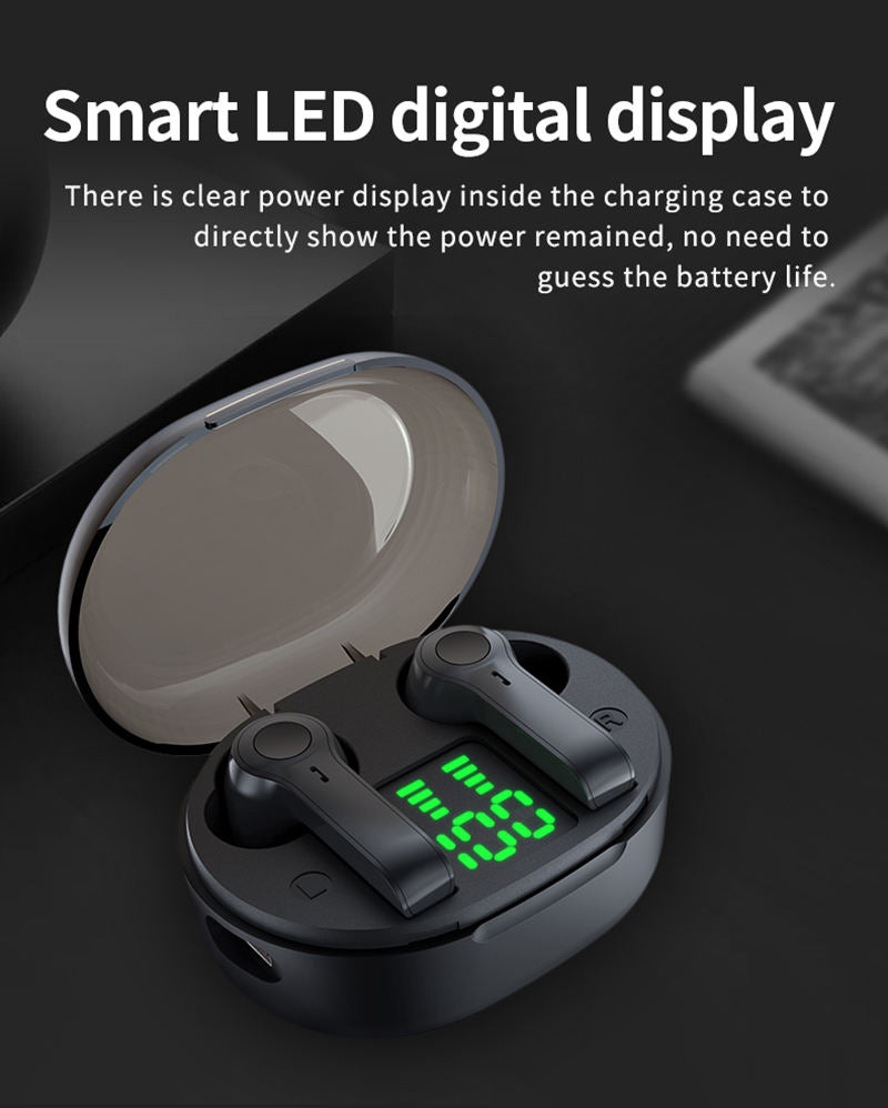 Bluedio D4 Touch Control BT 5.1 In Ear Portable Wireless Earphone with Charging Case