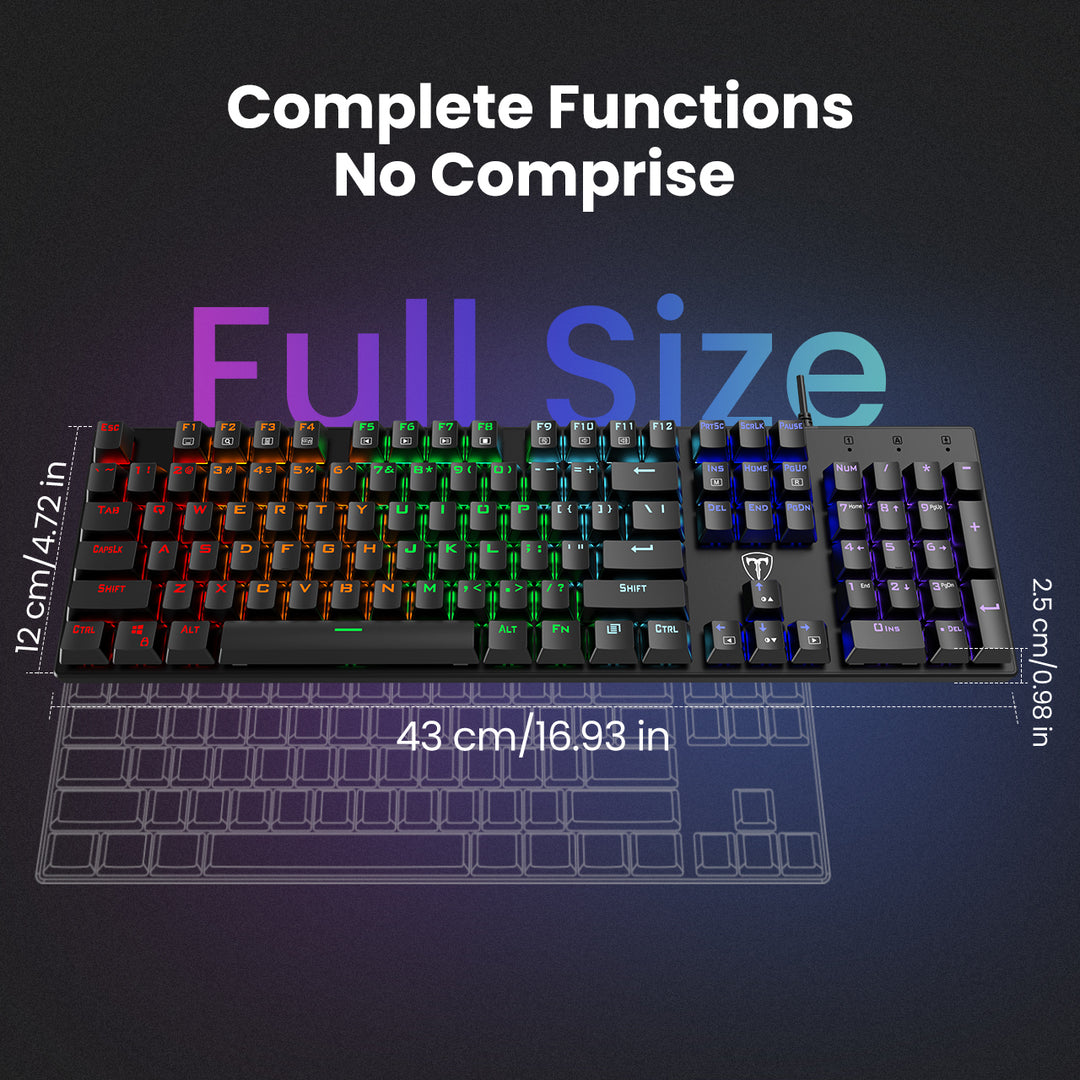 Kee PC PC305 Full Size Mechanical Gaming Keyboard - – MPOW