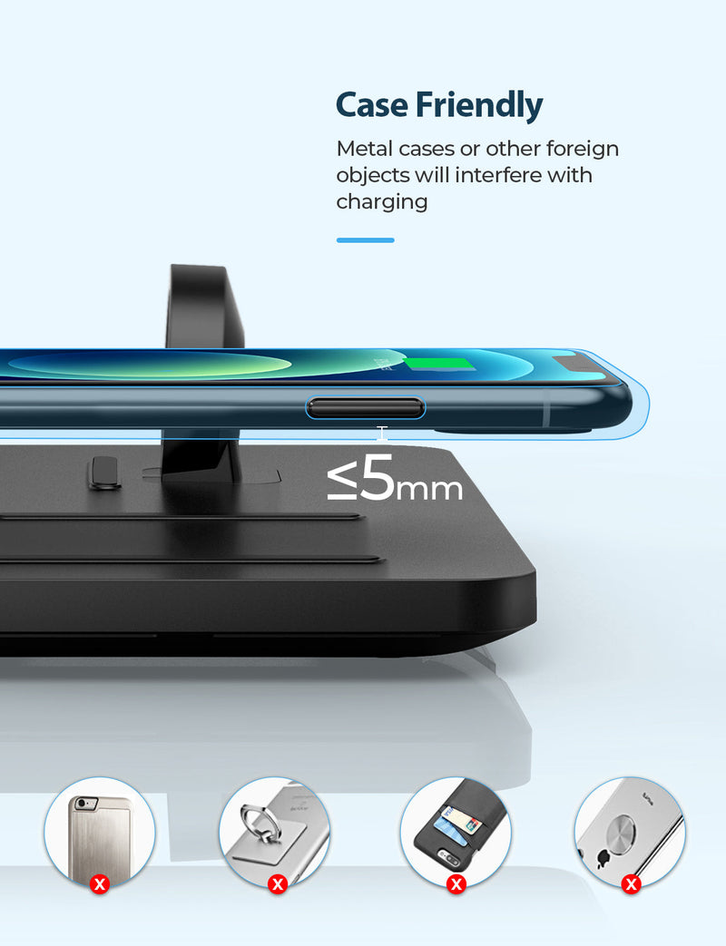 PA150ABUS 2 in 1 Wireless Charger With QC 3.0 Adapter