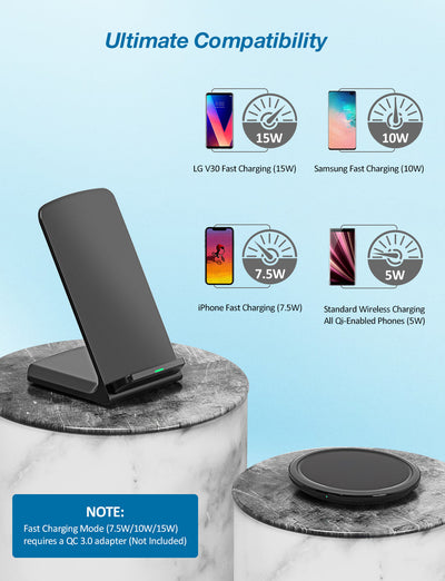 PA189A 2-Pack Wireless Chargers with USB-C