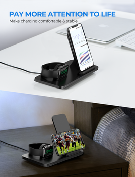 PA193A 2 in 1 Wireless Charging Stand