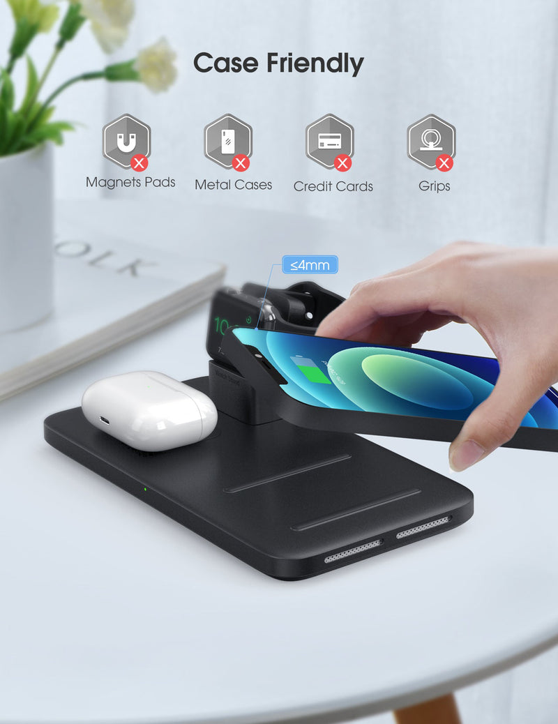 3 in 1 Wireless Charging Station（No adapter）