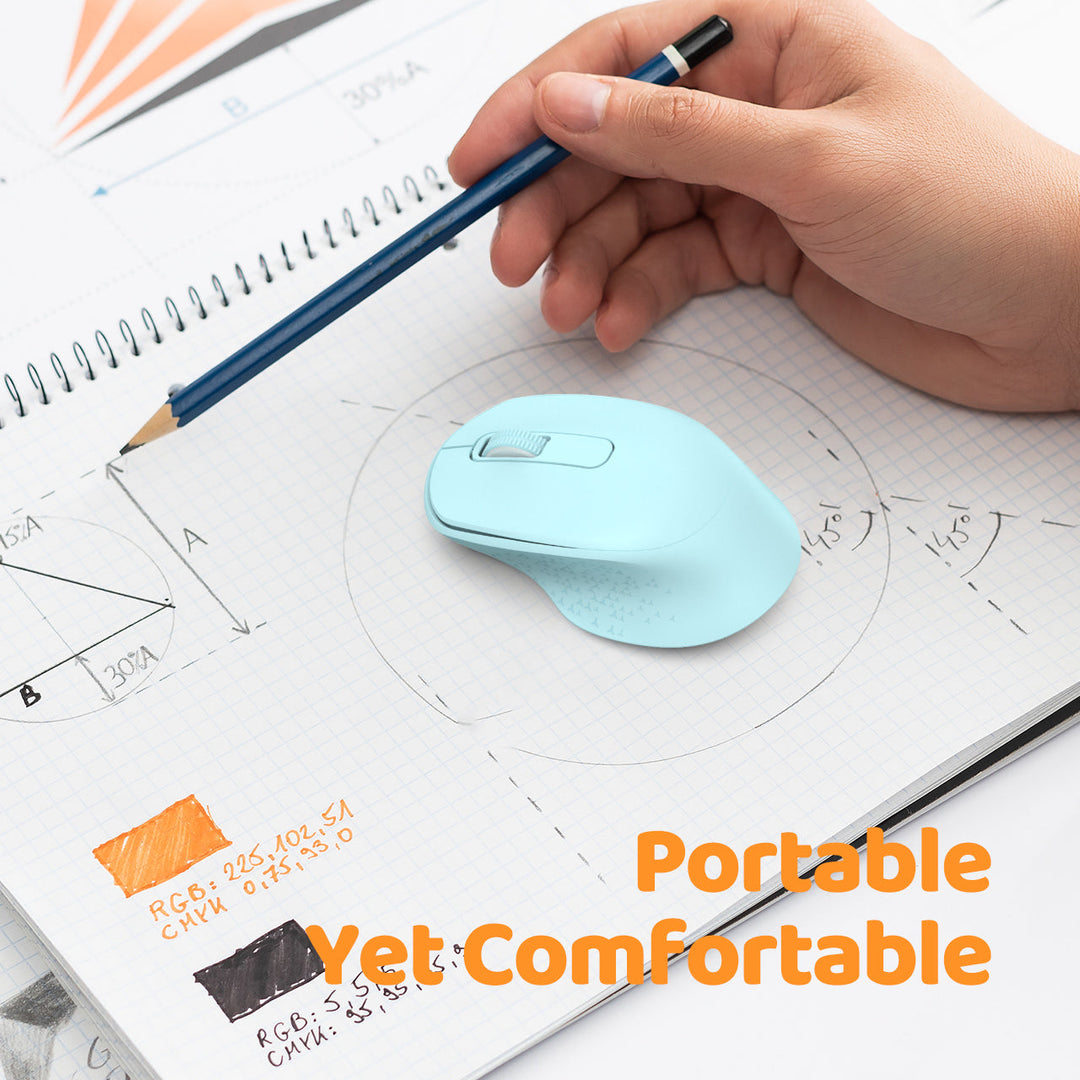 Wireless Mouse 2.4G Silent, Mint Green – MPOW