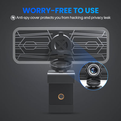 PC317 1080P Webcam with Dual Microphones & Privacy Cover
