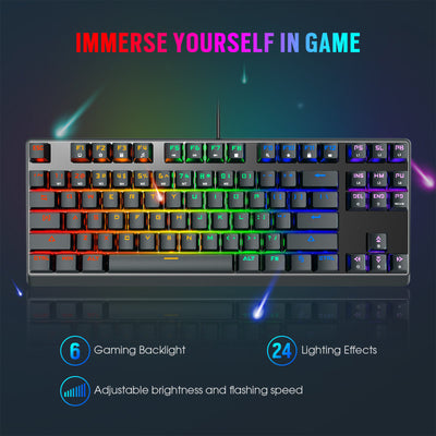 Wired Gaming Keyboard with 87 Key