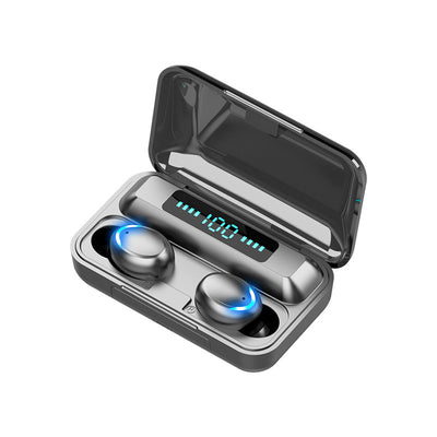 Bluetooth Earbuds,Wireless Bluetooth Earphones for iPhone Samsung Android Phones Wireless Earbuds with 2200MAH Charging Case and Emergency Power Bank for Adult