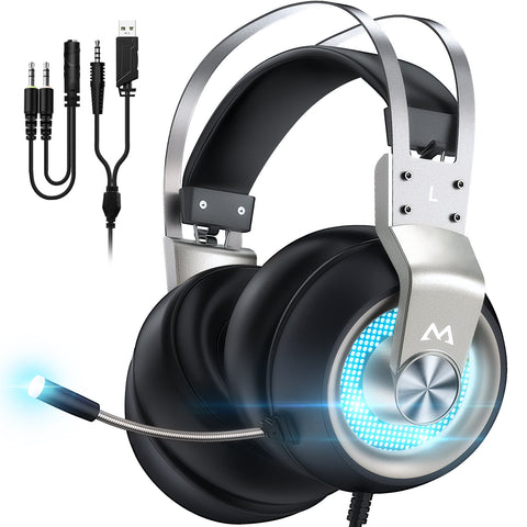 [wholesale: $16-$28 /piece]  Mpow BH357 Wired Gaming Headset LED Light US ONLY , not include shipping
