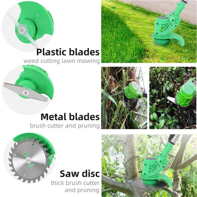 Electric Grass Trimmer Weed Eater Lawn Edger Cordless String Cutter 24V +Battery