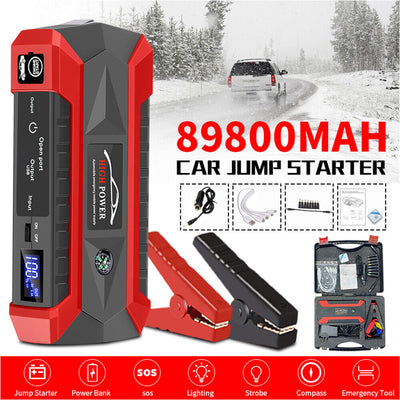 Portable 99900mAh 1000A Car Jump Starter Auto Battery Booster Power Pack w/Box