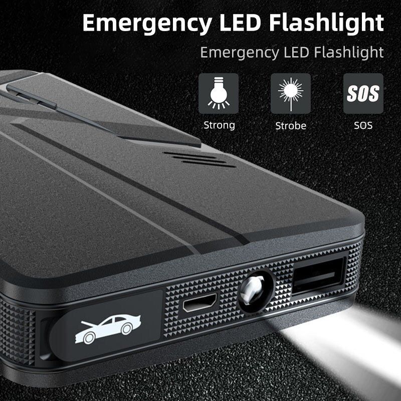 Mini Portable Car Jump Starter 50000mAh Power Bank Battery Charger Flashlight AU